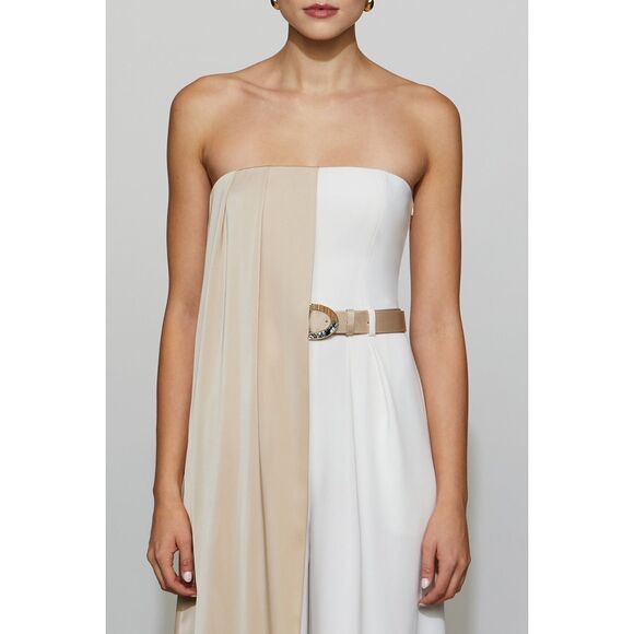 ET OCHS Winston Jumpsuit in Vanilla & Ivory US 2 $528 - Picture 4 of 10